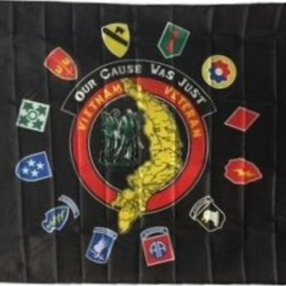 VIETNAM VETERAN 3'x5' Polyester Flag "OUR CAUSE WAS JUST" - Picture 2 of 3